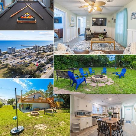 Gorgeous Centrally Located Ocean View 2 King, Huge Private Yard & Deck, Firepit, Bbq, & Game Tables Myrtle Beach Exterior photo