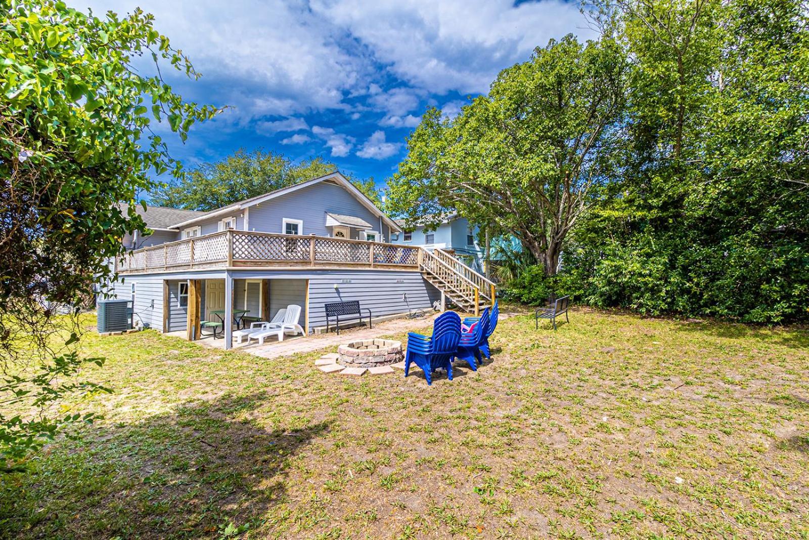 Gorgeous Centrally Located Ocean View 2 King, Huge Private Yard & Deck, Firepit, Bbq, & Game Tables Myrtle Beach Exterior photo